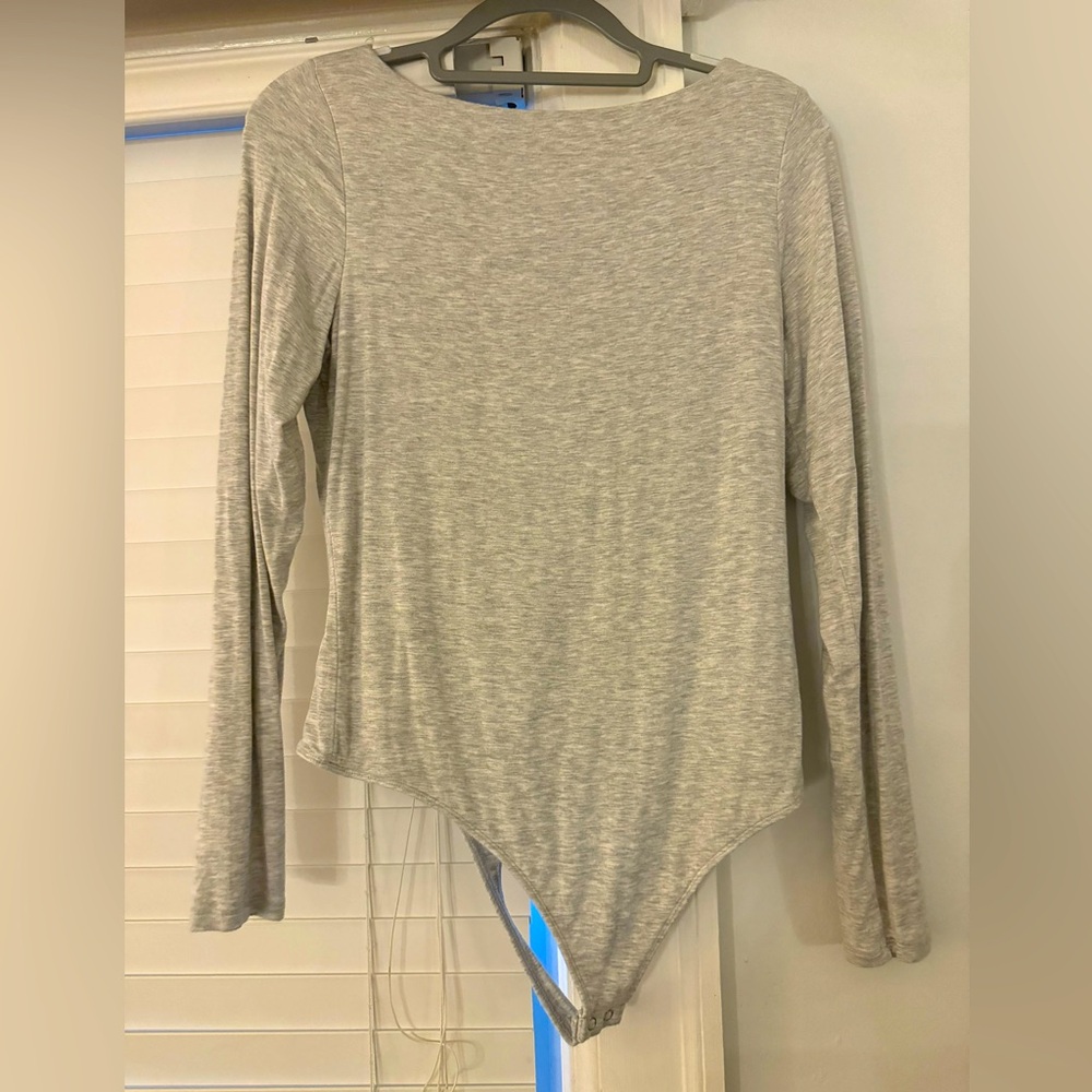 Express light grey body suit